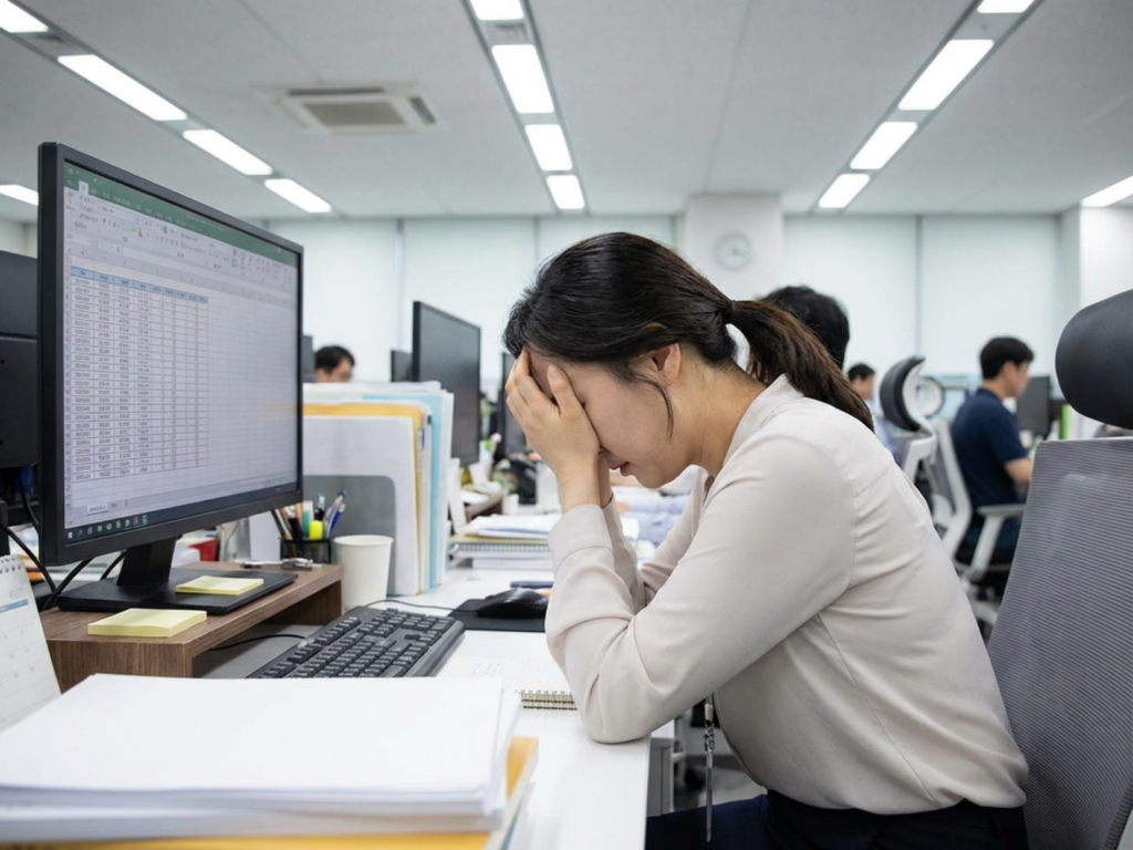 피곤하고 이유없이 짜증나는 직장인