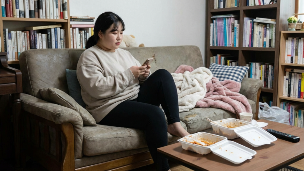 요요현상이 와서 식욕이 폭발한 25살 한국여성