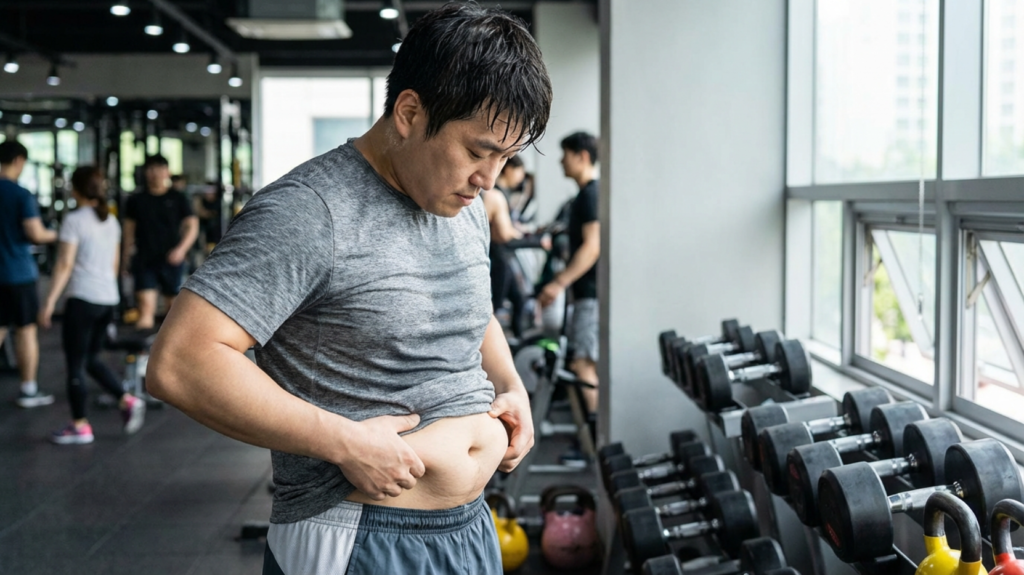 다이어트 정체기가 온 30살 한국 남성
