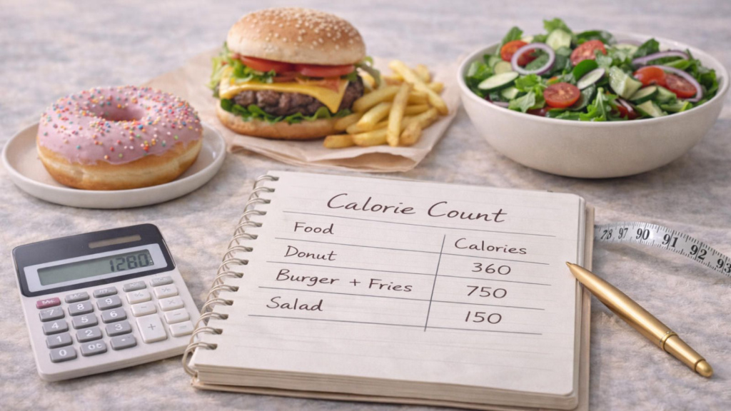 음식 칼로리 확인 예제 사진